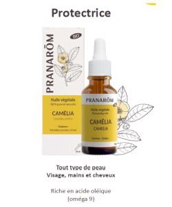 Huile végétale de Camelia BIO, 30 ml